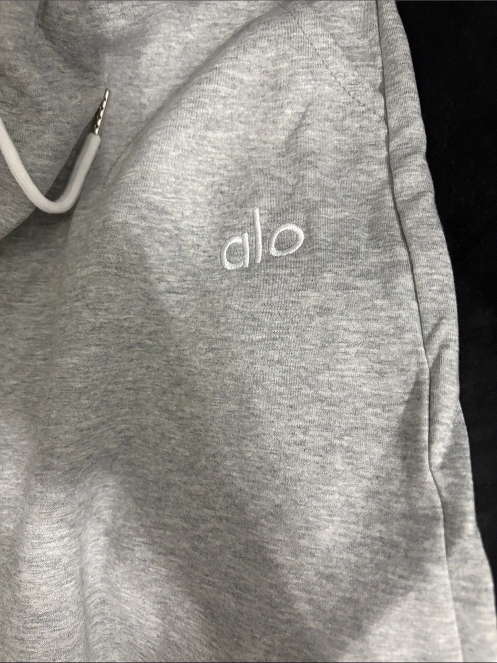ALO Yoga Women's Light Gray Track Pants Joggers